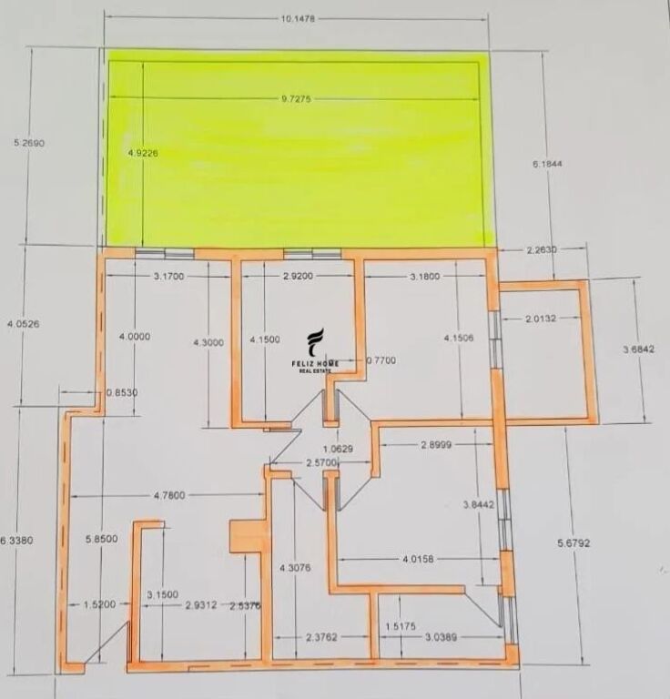 SHITET APARTAMENT 3+1+2 LIQENI I THATE 225.000 EURO FH-97718