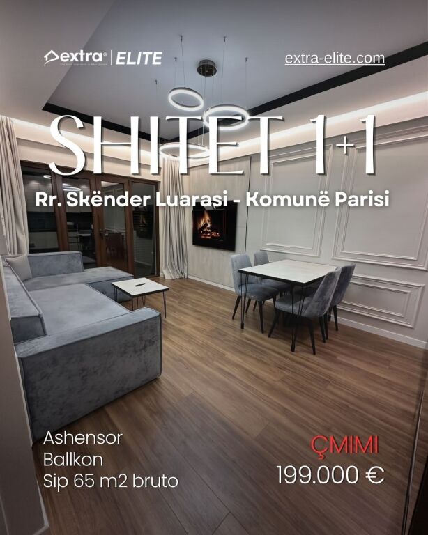 VENDESI APPARTAMENTO 1+1  Via Skënder Luarasi, Comune di Parigi, Tirana
