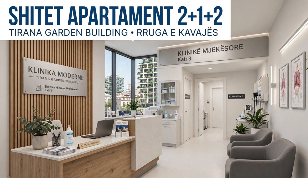 🌇Apartment 2+1+2 for sale at Tirana Garden Building🔥