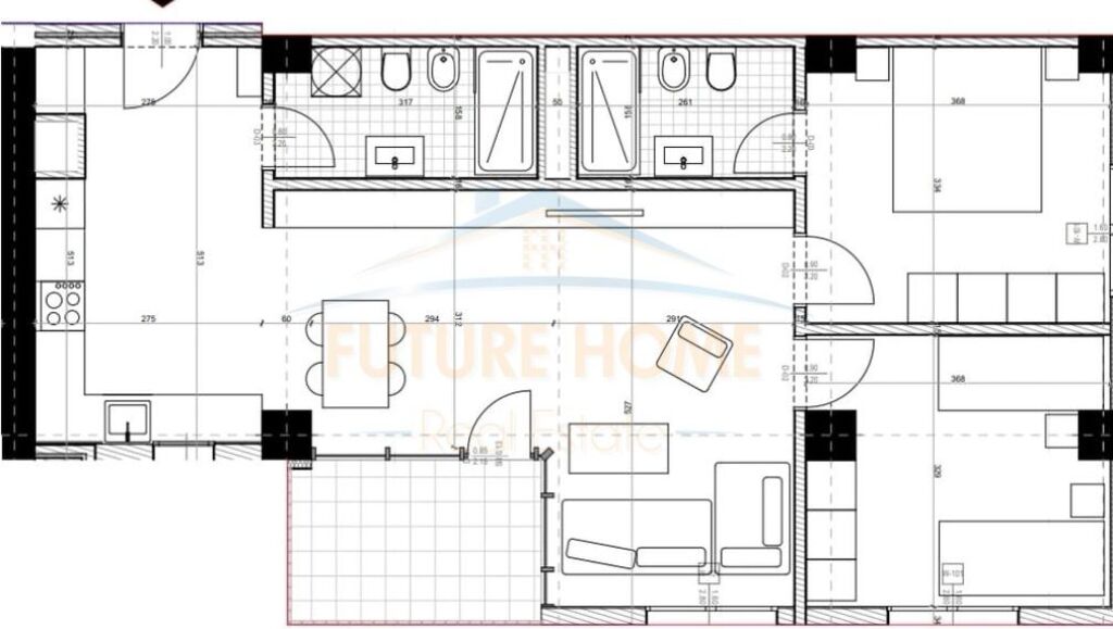 APARTAMENT 2+1+2 PER SHITJE TE RIVERPARK RESIDENCE