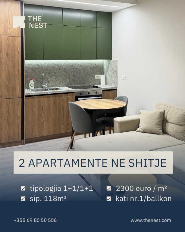 TN0027 | DY AP. 1+1 PËR SHITJE TEK RR. IRFAN TOMINI