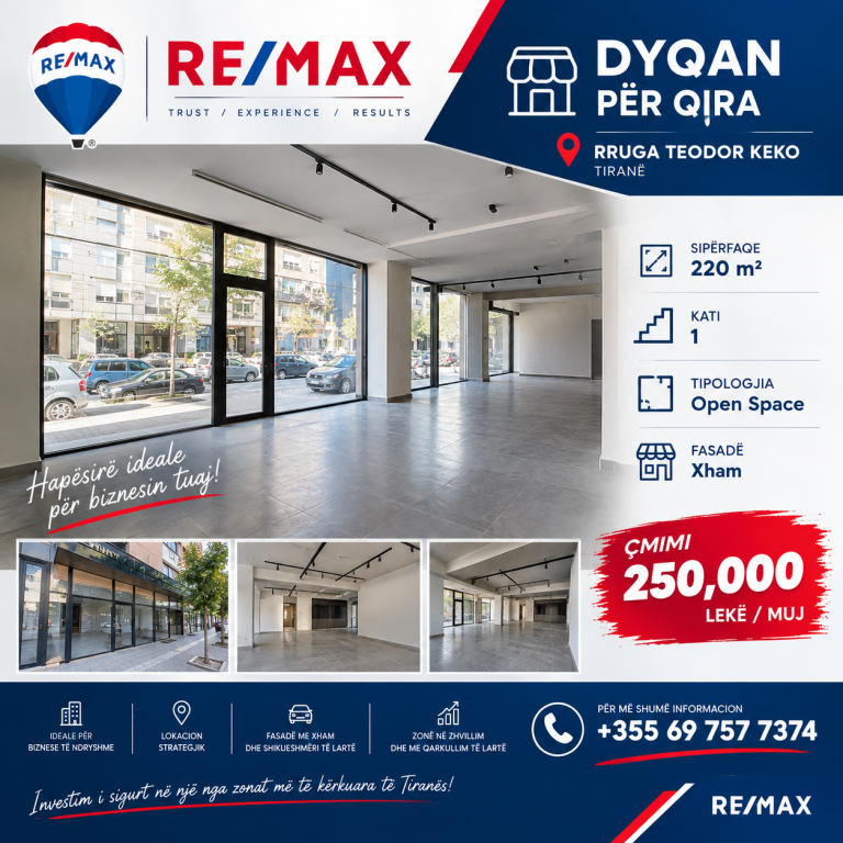 Dyqan - Për Qira - Rruga Teodor Keko, Tiranë
