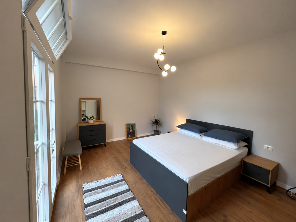 Super Apartament 1+1+parkim me qera ne Ali Dem (50,000 leke)