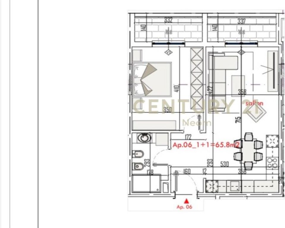 APARTAMENT 1+1 PËR SHITJE – REZIDENCA COLOR SPLASH