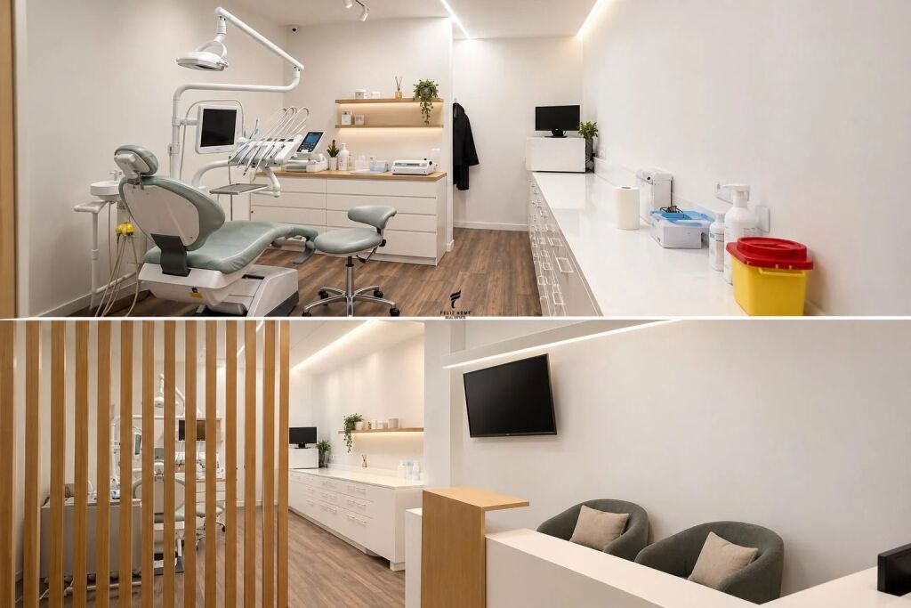 DENTAL CLINIC FOR RENT 40 M2 DINAMO STADIUM 80,000 LEKE FH-98051
