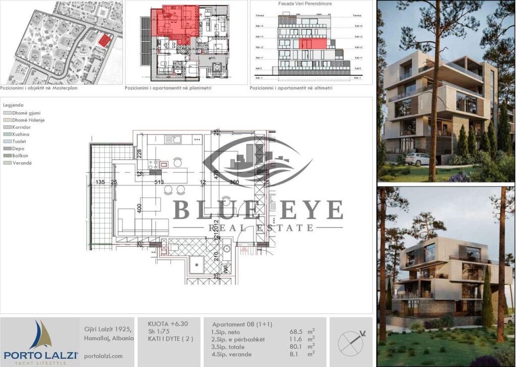 APARTAMENT 1+1 PER SHITJE PORTO LALZI | NEXT TO VALA MAR PREMIUM