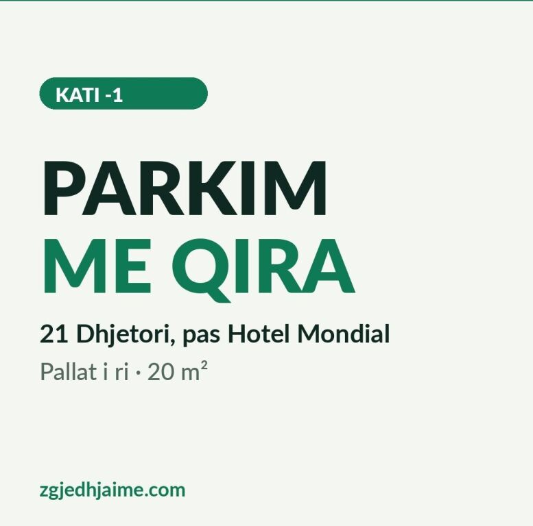 PARKIM 12,000 LEKE 21 DHJETORI
