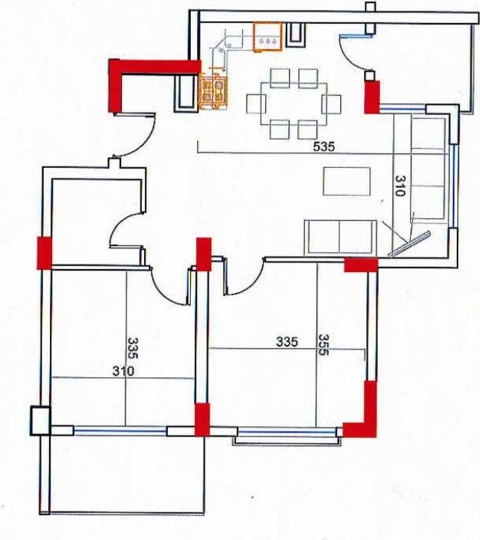 Appartamento 2+1 in vendita nella Baia di Lalzi 145.000 €