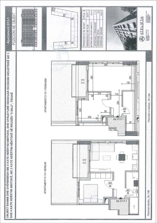 🏡✨ Super 1+1 apartment for sale  📍 5 Maji Street, Tirana