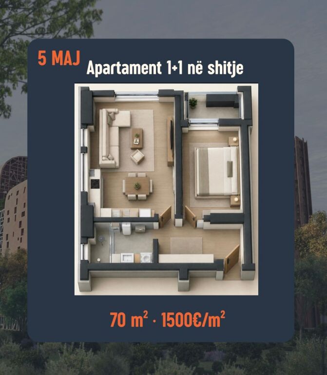 Shitet 1+1 tek 5 MAJ