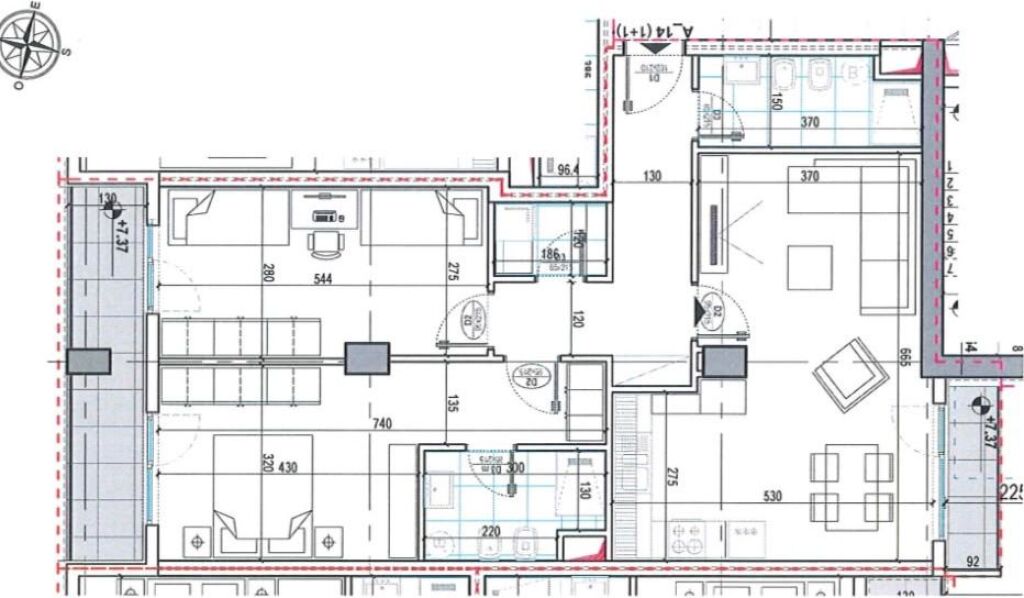 Apartament 2+1+2 Ne Shitje Te Bulevardi I Ri ID 5792