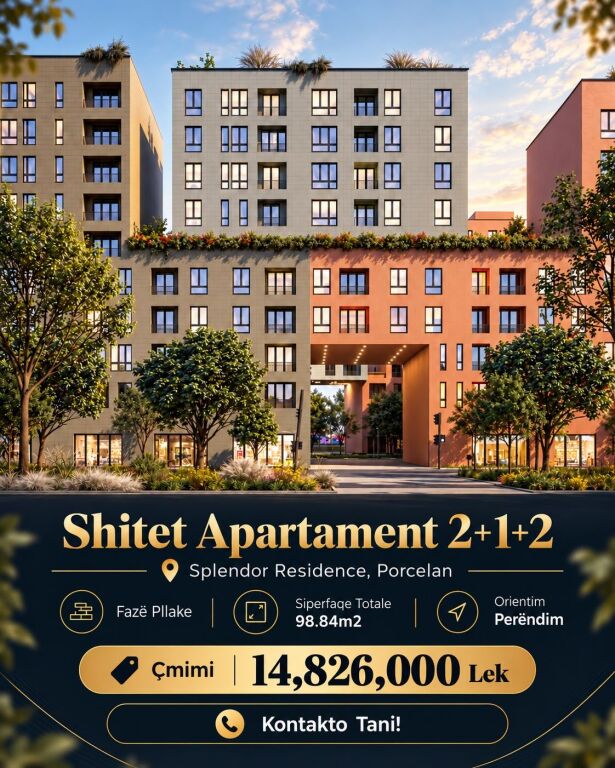 🏡 SHITET APARTAMENT 2+1+2 – SPLENDOR RESIDENCE!