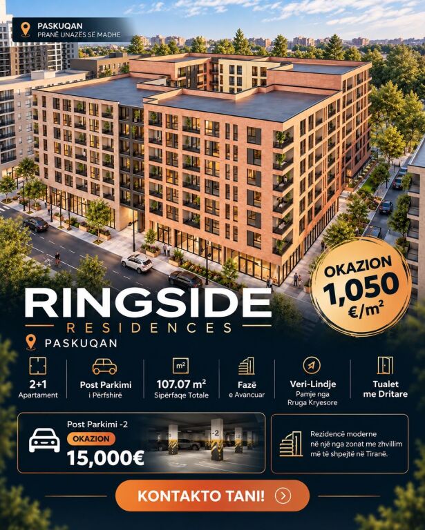 📣 OCCASIONE A RINGSIDE RESIDENCES, PASKUQAN!