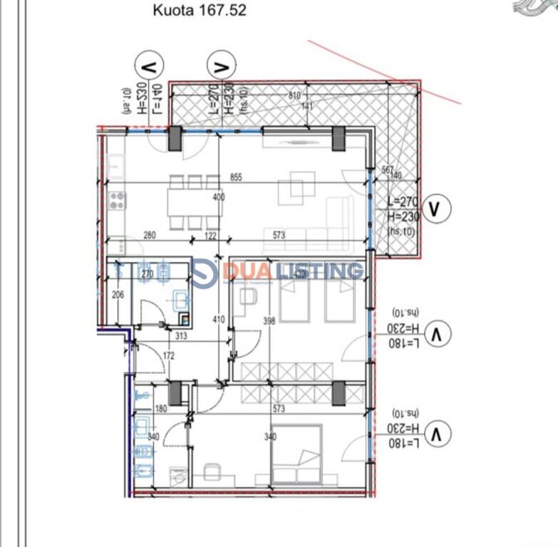 Shitet apartament 2+1+2 ne Kodren e Diellit 2!