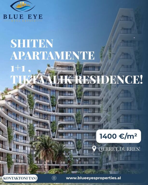 🏢 TIKTAALIK RESIDENCE – APARTAMENTE 1+1 NË SHITJE! 🌊  ✨ Mundësi investimi me çmim konkurrues dhe pagesë me këste!