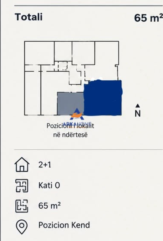 SHITET AMBIENT BIZNESI 65M2 "STADIUMI DINAMO" 580.000 EURO