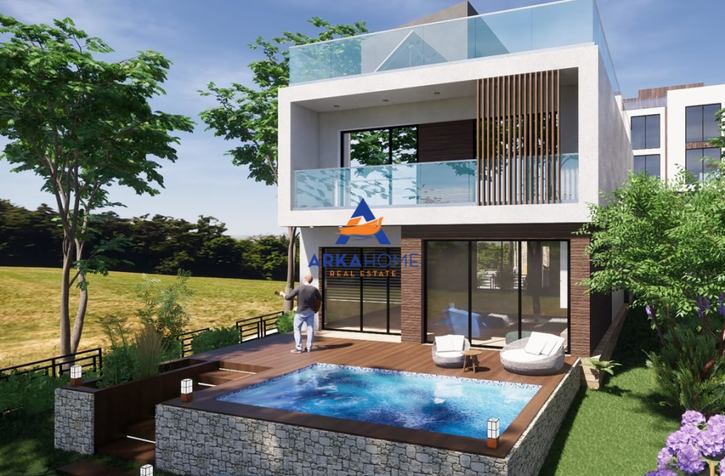 SHITET VILË INDIVIDUALE ME PISHINE 4+1+TARRACE "OLIVE PARK, SAUK" 73.000.000 LEKE