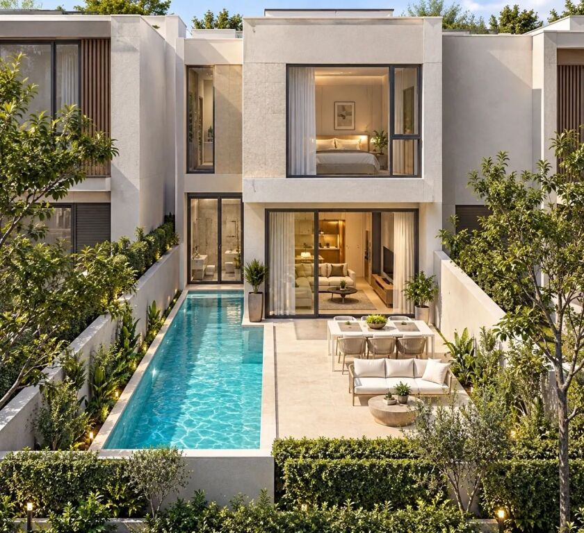 Villa with pool in Flowers Hill Residence, Lundër – A4/2