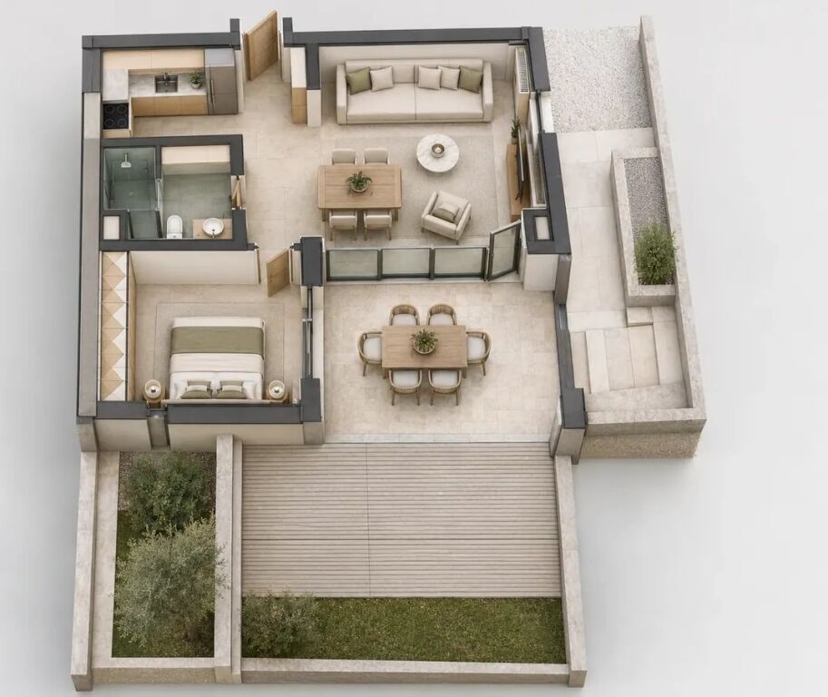 1+1 apartment in Turquoise Marina, Hamallaj – D11-1/12