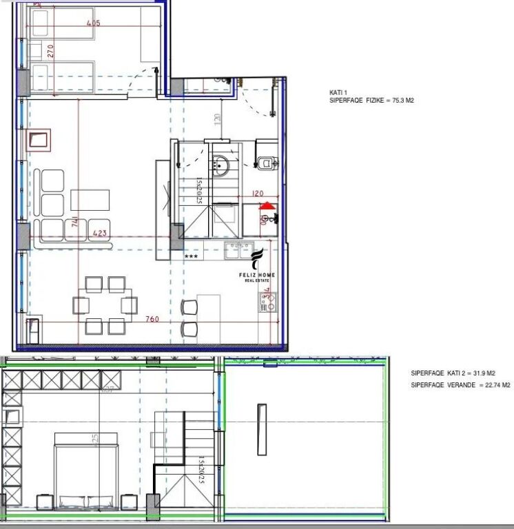 APPARTAMENTO DUPLEX IN VENDITA 2+1 KODRA E DIELLIT 1, 240.000 EURO FH-98505