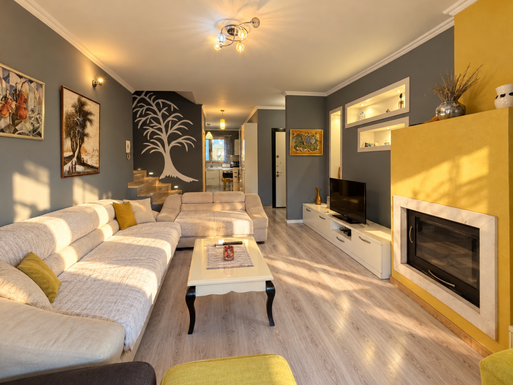 Duplex 2+1+2 con camino nel complesso Ferrari, Lago Secco