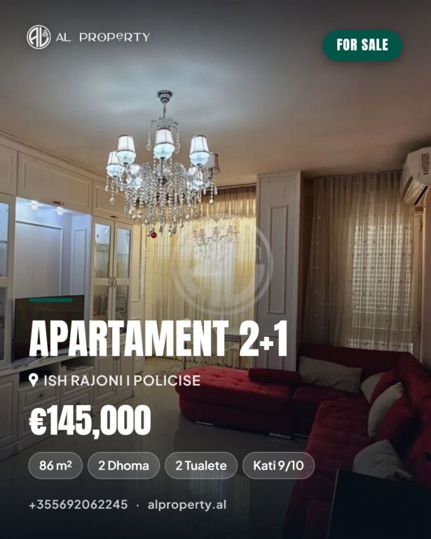 🏠 Apartament 2+1+2 per Shitje tek Lagja 6, Ish Rajoni i Policisë, Durres.