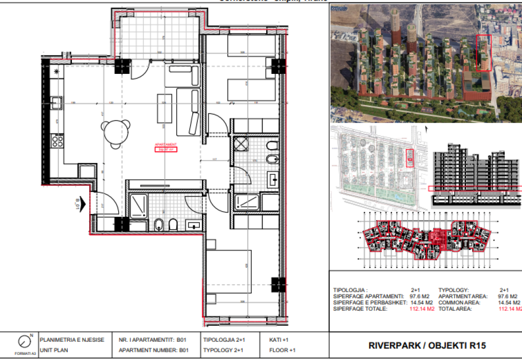 In vendita, Appartamento 2+1 River Park Residence, Nuova Circonvallazione.