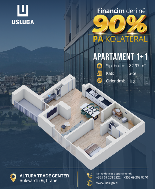 Apartment for sale at New Boulevard,  Altura Trade Center Residential Complex.