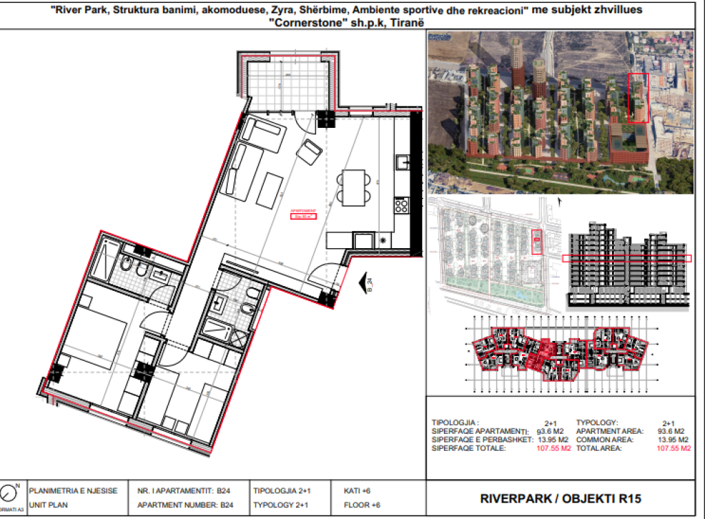 For sale, 2+1 apartment River Park Residence, New Ring Road.