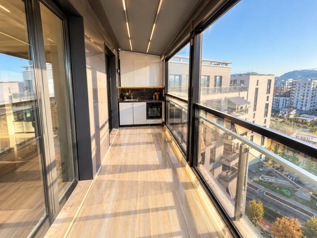 # IN AFFITTO: 1+1 + Garage 📍Fusha e Aviacionit (Turdiu Residence) – 70.000 Lekë/Mese || 11° Piano – Vista Libera ✨️ || Edificio del 2024 – 110 m² || Arredamento Moderno