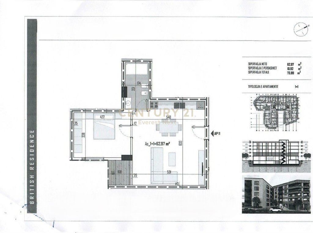 1+1 APARTMENT FOR SALE – BRITANIA RESIDENCE, PASKUQAN