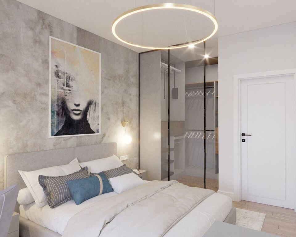 Apartament modern 1+1 qera, Garden Buiding,Rruga e Kavajes