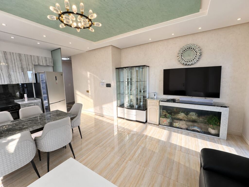 # IN AFFITTO: 1+1 + Garage 📍Fusha e Aviacionit (Turdiu Residence) – 70.000 Lekë/Mese || 11° Piano – Vista Libera ✨️ || Edificio del 2024 – 110 m² || Arredamento Moderno