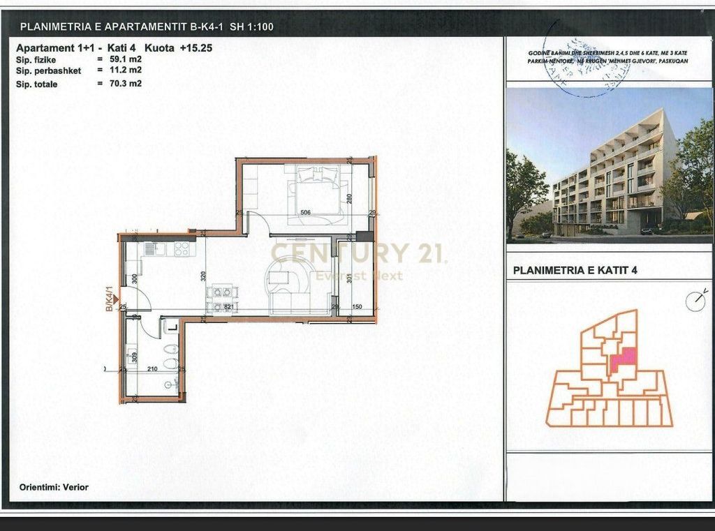 1+1 APARTMENT FOR SALE - PASKUQAN