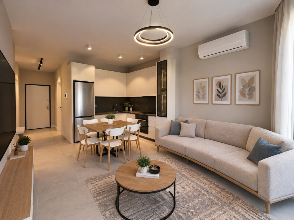 **Jepet me Qira, Apartament 1+1, Rruga Karl Gega, Tiranë**