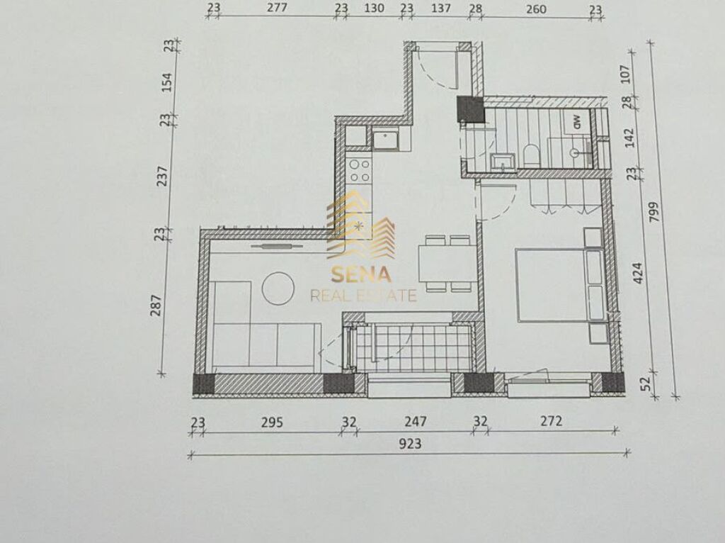 Shitet, Okazion Apartament 1+1+Blk, Ali Demi- Rezidenca Kadiu, 86.000 euro