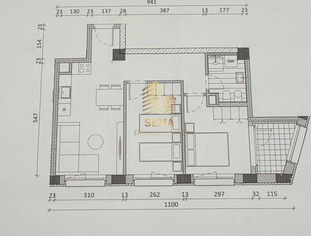Shitet, Okazion Apartament 2+1+Blk, Ali Demi- Rezidenca Kadiu, 117.600 Euro