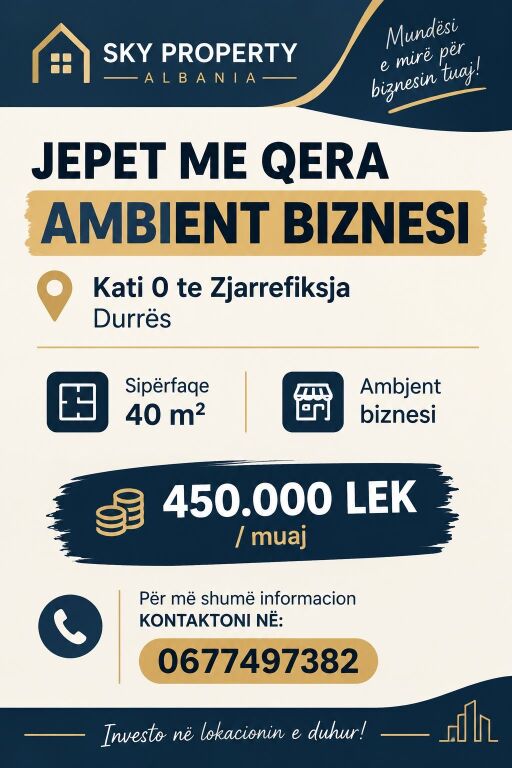 Business premises for rent by the road