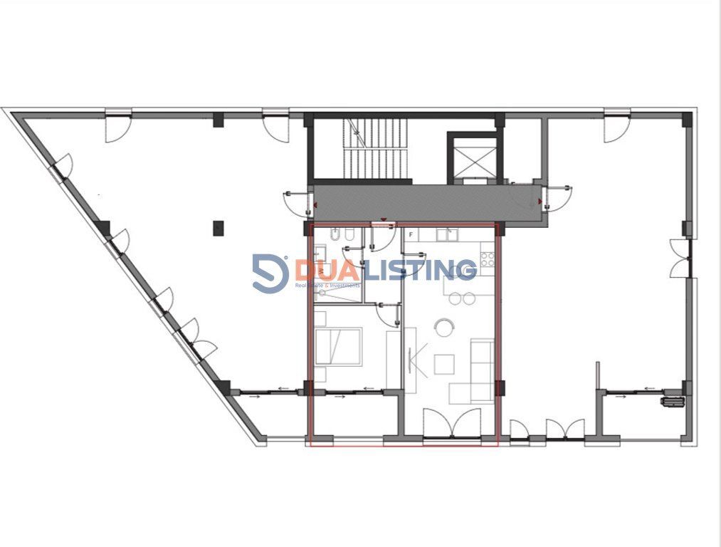 Shitet Apartament 1+1 ne Sun Palase, Dhermi.