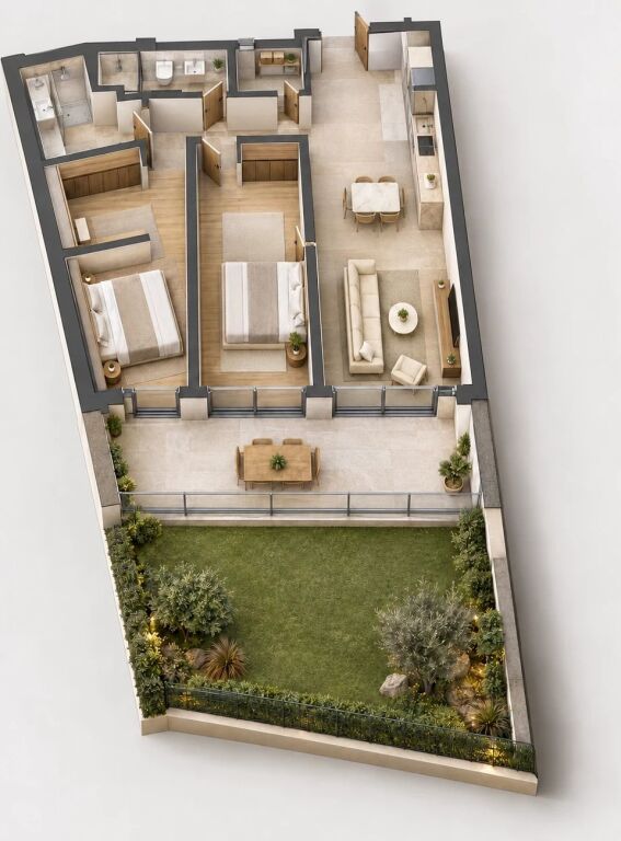Apartament 2+1 Green Coast G17 A3 | 690,769.07 €