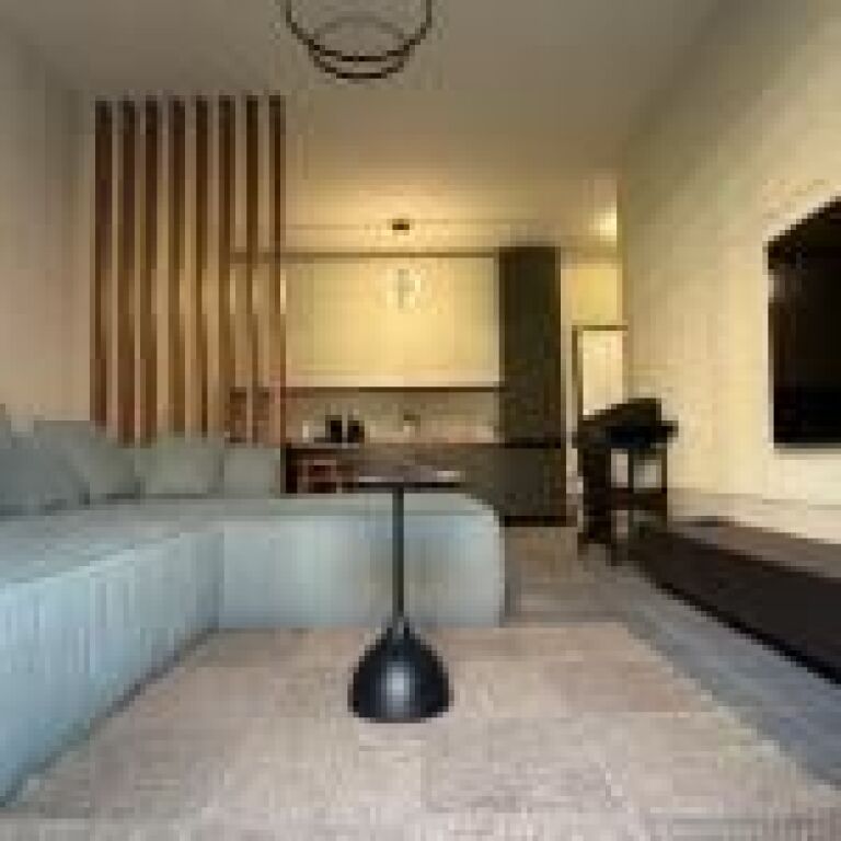 Furnished 1+1 Apartment with Private Yard for Sale in Golem
