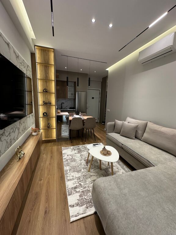 1+1 apartment for rent OxA Fresk Residence (Dalip Topi St.) 45,000 Lek. Available November 24