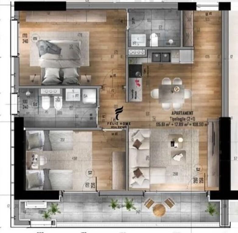 OFFICE FOR RENT 108 M2 LAPRAKE 65,000 LEKE FH-98919
