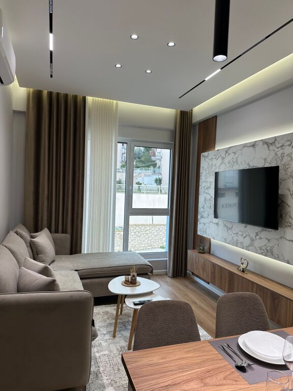 1+1 apartment for rent OxA Fresk Residence (Dalip Topi St.) 45,000 Lek. Available November 24