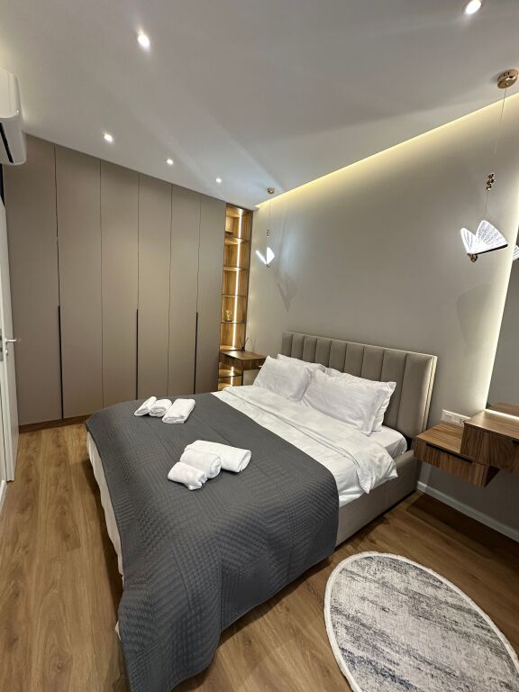 1+1 apartment for rent OxA Fresk Residence (Dalip Topi St.) 45,000 Lek. Available November 24