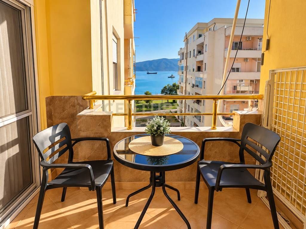 1+1 Apartment + Parking Space for sale in Lungomare,Vlore