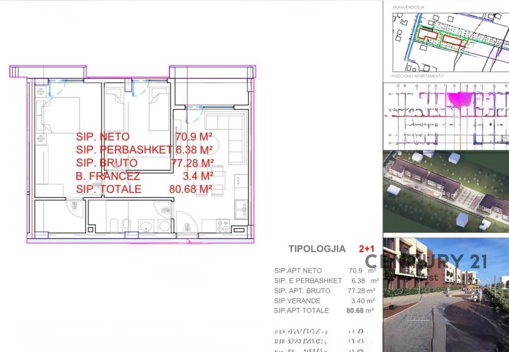 Për Shitje - Apartament 2+1, Lemon Park Residencë, QTU
