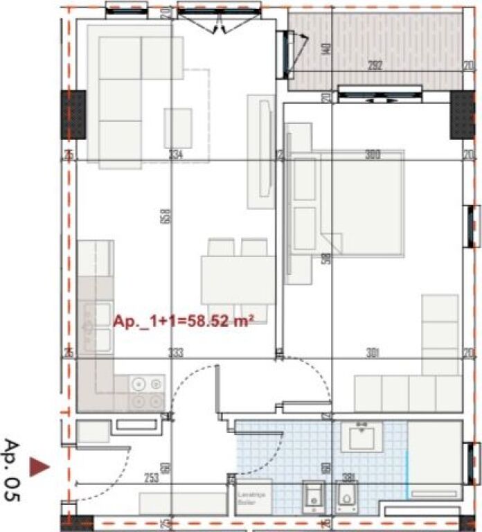 Shitet Apartment 1+1 ne Paskuqan