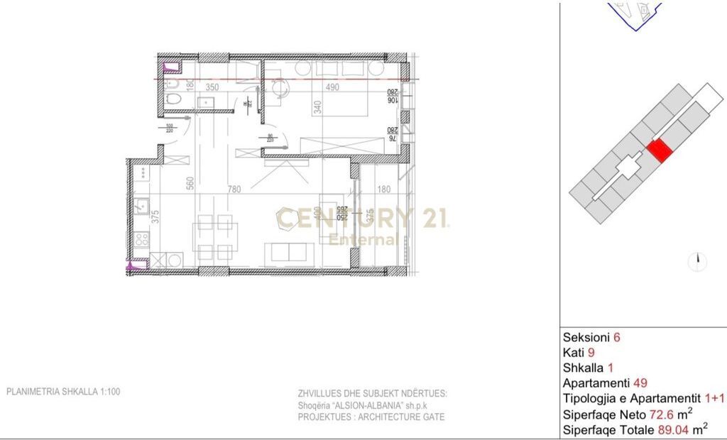 Apartament për shitje tek Riverside Rezidence