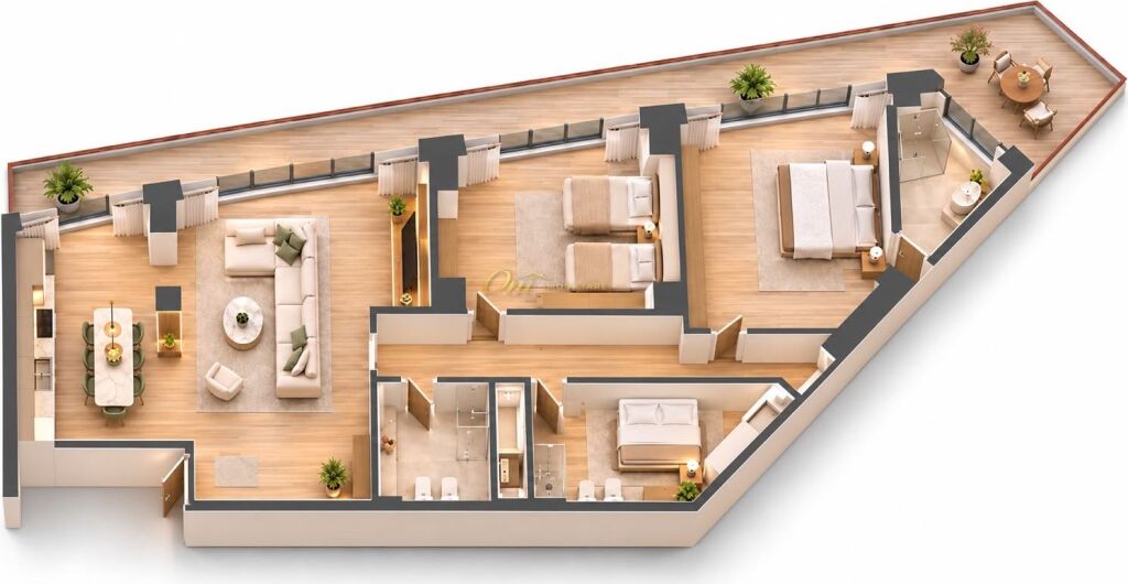 PASKUQAN SHITET APARTAMENT 3+1+2